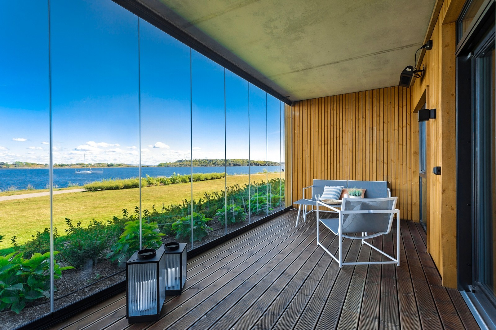 Innglassert 15kvm terrasse som kan nytes året rundt!